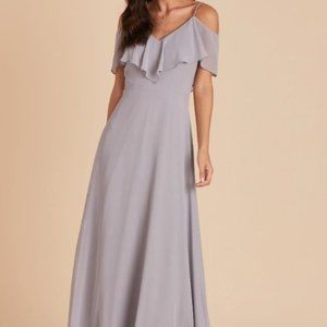 JANE CONVERTIBLE DRESS CHIFFON SILVER SIZE LARGE